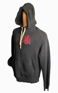Polo Ralph Lauren schwarzer Kapuzenpullover rot besticktes Wappen Herren M Preppy 90er - Bild 1 von 9