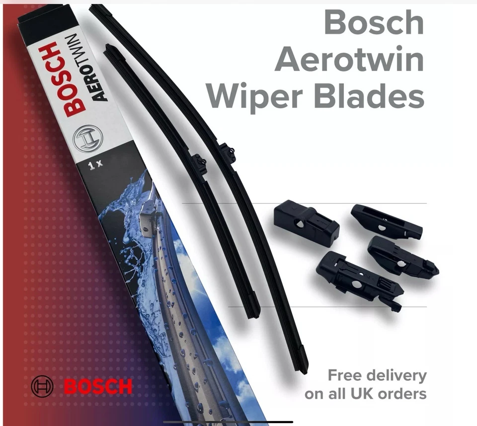 Bosch Aerotwin Plus Wiper Blades For Audi Q8 4M SUV Front Windscreen Set - Image 1 of 1