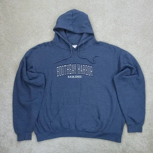 Sudadera con Capucha Boothbay Harbor Para Hombre Extra Grande Azul Marino Gráfico Turista Suave Grunge Y2K - Imagen 1 de 11