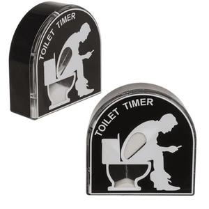 Toiletten Toilet Timer 5min WC Stoppuhr Sanduhr 5 Minuten Scherzartikel Männer - Picture 1 of 1
