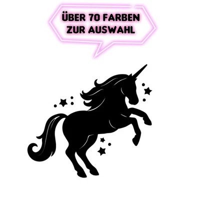 Textil Aufkleber Einhorn Süß Shirt Pijama 7-10cm Sticker Kinder Bügelfolie M1 - Bild 1 von 4