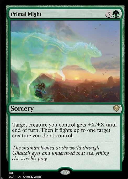 MTG Primal Might English SCD - Image 1 of 1