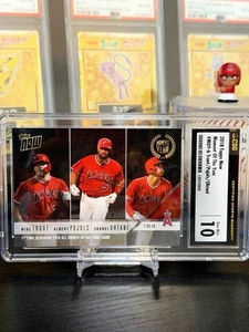 ⭐️ SHOHEI OHTANI TROUT PUJOLS 2018 Topps Now #MOY6 CSG 10 GEM MINT Graded RC 🔥 - Picture 1 of 4