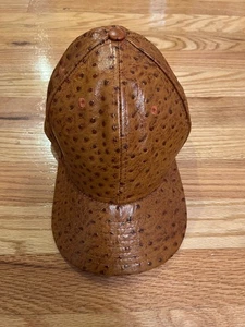 New Era x Jeremy Scott Embossed Ostrich Leather Cap 59FIFTY Style Used Sz 7 1/2 - Picture 1 of 6