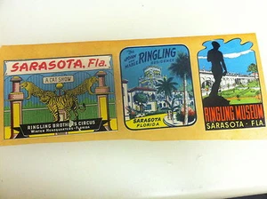 TRAVEL STICKERS SARASOTA FLORIDA - Picture 1 of 4