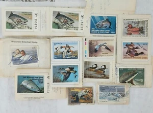 14 Wisconsin State Waterfowl Trout Stamp Lot - Picture 1 of 3