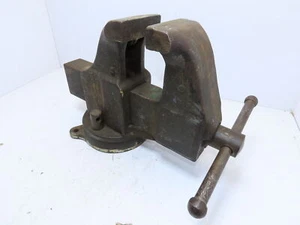 Columbian Vise & Mfg. Co. Cat No.205 Large 5" Antique Bench Vise 88lbs - Picture 1 of 10