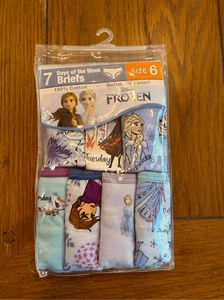 Disney Girls Size 6, 7 Pack Disney’s Frozen Brief set. New. - Picture 1 of 3