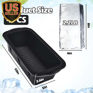 Large Ice Block Mold for Ice Bath Tub, 4Pcs Extra Large Ice Cube Mold for Col... - Picture 1 of 1