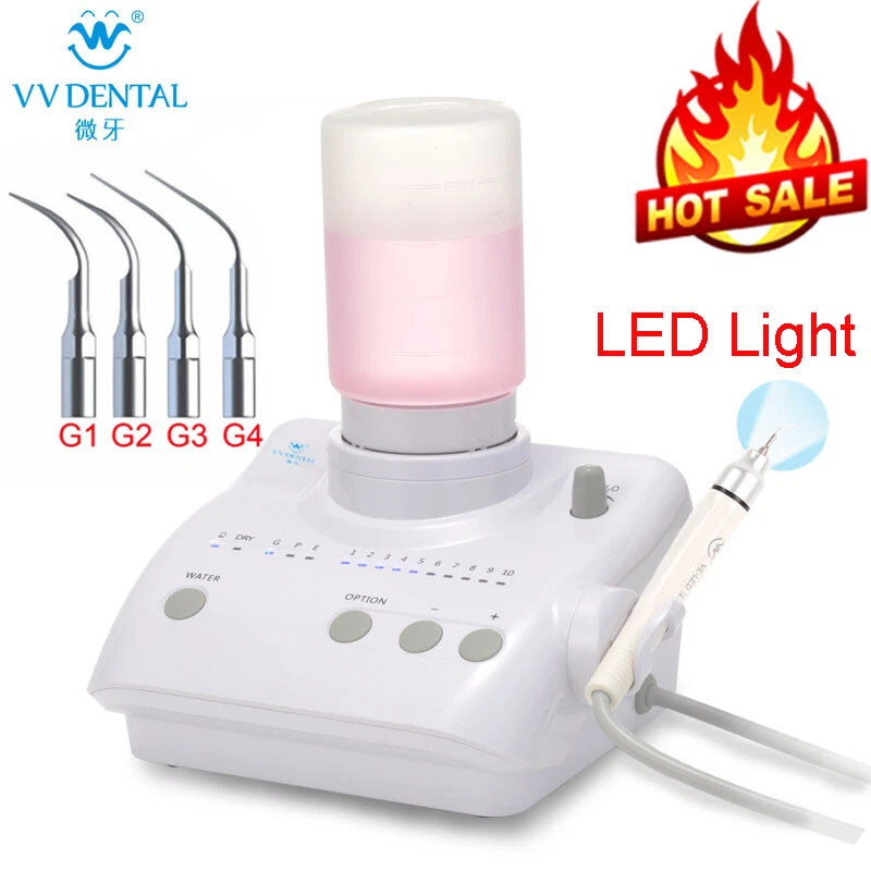 Escalador piezoeléctrico ultrasónico portátil dental 2* botellas aptas para pieza de mano EMS Foto 1 de 4