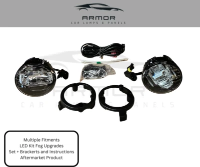 Juego de faros antiniebla delanteros ahumados Ford Fiesta MK7 LED DRL 2008-2018 ALTA CALIDAD Nuevo Foto 1 de 4