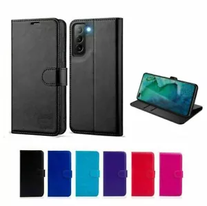 Custodia per Samsung Galaxy S7 S8 S9 S10 S10E S20 S21 S24 custodia a portafoglio in pelle - Foto 1 di 12