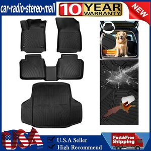 For 2023-2024 Honda Accord Hybrid All-Weather 3D Floor Mats & Trunk Cargo Liner - Picture 1 of 24
