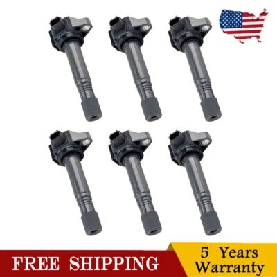 6pcs UF713 For Honda Pilot 2016 2017 2018 2019 2020 3.5L Ignition Coils - Image 1 of 4