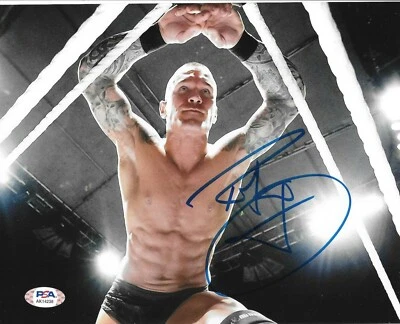 Foto autógrafa firmada por Randy Orton WWE 8x10 #9 con certificado de autenticidad PSA Foto 1 de 2