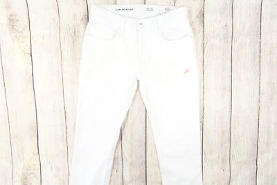 INC INTERNATIONAL CONCEPTS WHITE 32X32 SLIM STRAIGHT STRETCH JEANS MENS DEFECT - Image 1 of 4