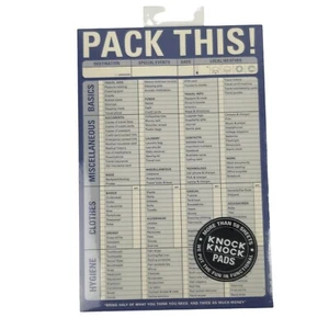 Knock Knock Pads Pack This Notepad - Picture 1 of 4
