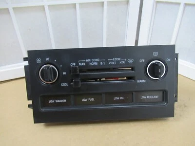 91 92 93 别克 Roadmaster Climate Control Heat A/C 空气除霜暖通空调原始设备制造商黑色 — 第 1/4 张图片