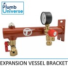Expansion Vessel Bracket T-Bar Wall Fixing Kit With Service Valve, Vent, etc.