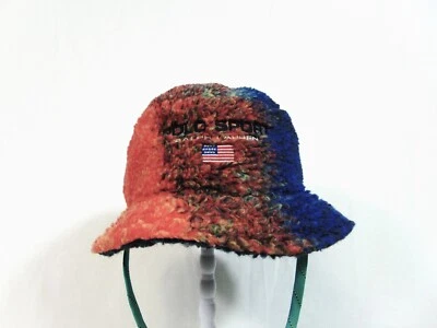 Ralph Lauren POLO Sport EE. UU. América Bandera Vellón Sherpa Sombrero Cubo Talla L/XL RARO. Foto 1 de 4