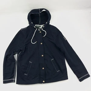 Lauren Ralph Lauren Fashion Blue RL 67 Sailor Style Hooded Zip/Button Jacket L - Bild 1 von 11