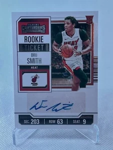 Dru Smith 2023-24 Panini Contenders Rookie RC automático (calor) - Imagen 1 de 2