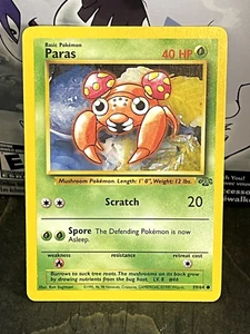 Pokemon TCG: Paras 59/64 (Jungle Set) LP/MP Condition - Picture 1 of 4