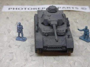 1/72 Esci Minitank WWII German Panzer IV Medium Tank & Airfix Soldier Lot#7370B© - Picture 1 of 3