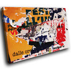 Yellow Black White Graffiti Abstract Canvas Wall Art Cool Picture Prints