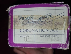 John Wilson Ice Figure Skates Blades Coronation Ace 11" 1/4 Sheffield England - Picture 1 of 10
