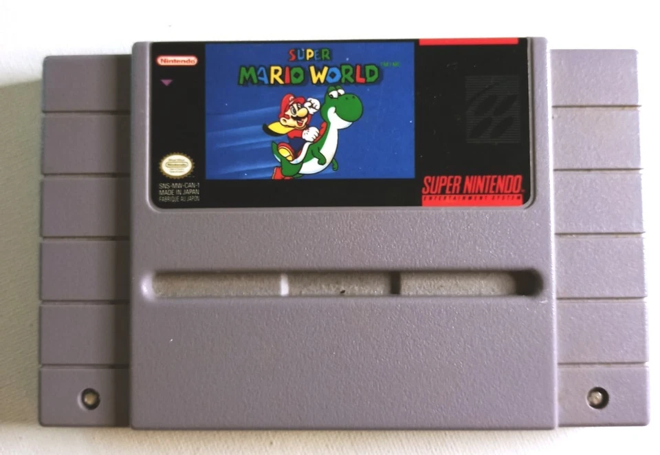 Super Mario World (Super Nintendo Entertainment System, 1991) SNES Tested Works  - Image 1 of 2