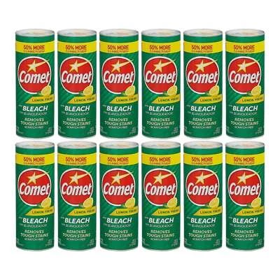 Comet Limpiador en Polvo con Blanqueador - Aroma Fresco Limón, 21oz (595g) (Paquete de 12) Foto 1 de 4