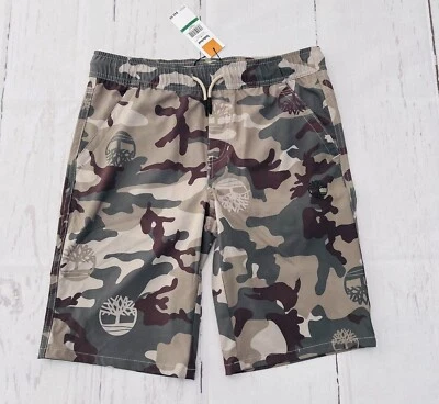 NEW Timberland Youth Boys Multicolor Camo Shorts Size L(14/16) - Image 1 of 4