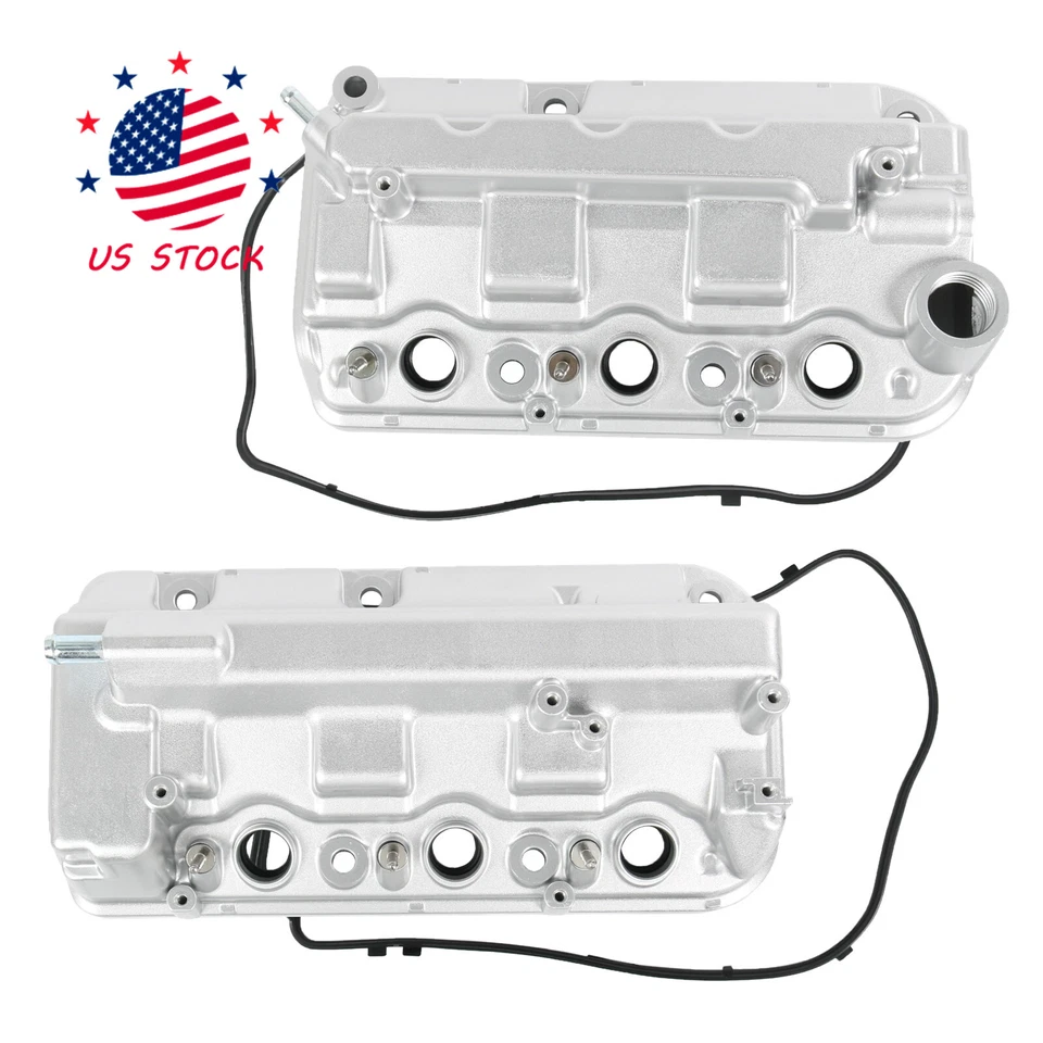 Cubierta de válvula de motor de aluminio de 2 piezas para Honda Odyssey Pilot Ridgeline Accord 08-17 Foto 1 de 4