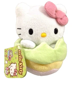 Hello Kitty Ostern 6 Zoll Plüsch mit Etikett 2010 Sanrio Kätzchen im Ei Jakks Pacific  - Bild 1 von 2