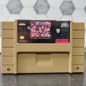 WWF RAW Super Nintendo (SNES) Authentic - Picture 1 of 7