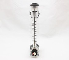 4 Panel Flowmeter Water Flow Meter ROTAMETER 2-16 GPM With Control Valve
