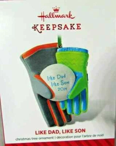 Hallmark Keepsake Like Dad Like Son 2014 adorno de Navidad NUEVO - Imagen 1 de 5
