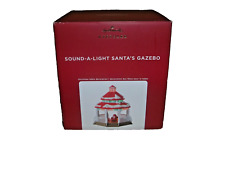 2020 Hallmark Sound-A-Light Santa's Gazebo Tabletop Decoration NIB