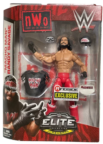 2017 WWE Elite Macho Man Randy Savage Figure Ringside Exclusive NWO Wolfpac WCW Cover