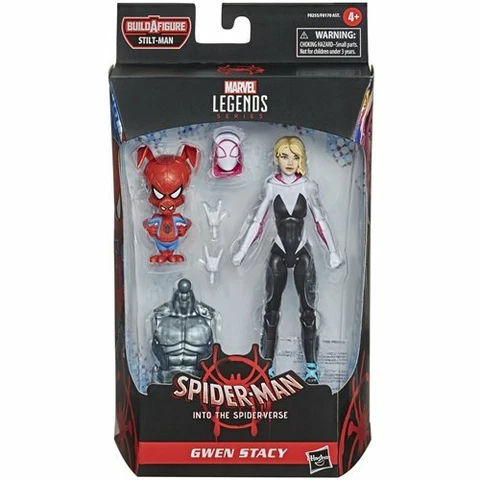 Spider-Man Into the Spiderverse Marvel Legends 6" Spider-Gwen & Peter Porker AF Cover