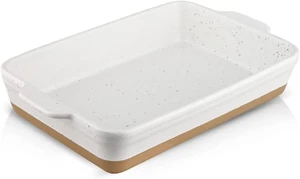 Large Casserole Dish, 9X13 Baking Dish for Oven, Ceramic Lasagne Pan Deep, Lasag - Picture 1 of 6