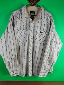 TWENTY X-TREME. Men's Size XL Plaid Long Sleeve Western Style Dress Shirt.  (8) - Picture 1 of 11