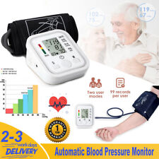 LCD Automatisches Blutdruckmessgerät Big Cuff Oberarm Digital Voice BP-Maschine