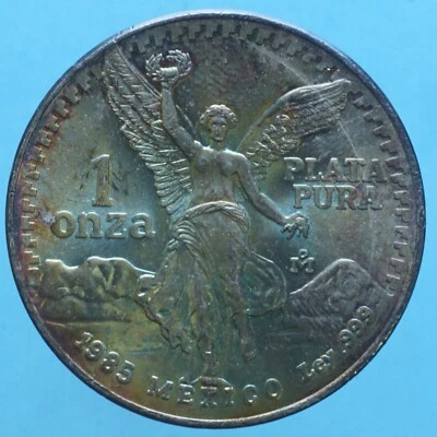 MESSICO ONCIA 1985ARGENTO SILVER COIN CURRENCY NUMISMATICA MONETE COLLEZIONE - Immagine 1 di 2