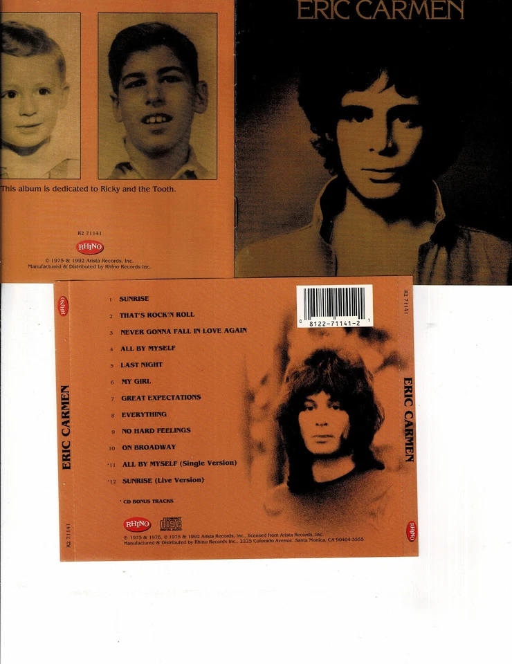 ERIC CARMEN - ERIC CARMEN (CD 1992)   **12 TRACKS** - Imagem 1 de 1