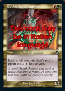 MTG 2x GOBLIN ANARCHOMANCER EXC - GOBLIN ANARCOMANTE - MH2 RETRO IT - MAGIC - Picture 1 of 1