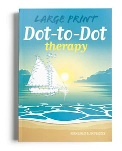Large Print DOT-TO-DOT Therapy by Adam Linley & Jim Peacock, 128 pages - Imagen 1 de 1