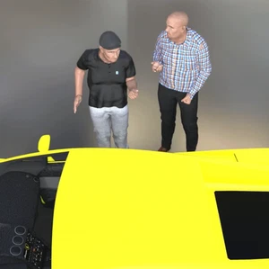 6x Figuren "Autoshow Zuschauer"  - ca.10 cm  1:18 - unbemalt - Bild 1 von 10