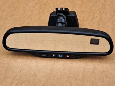 07-08 CADILLAC ESCALADE OEM REAR VIEW MIRROR W/ AUTO DIM ONSTAR GPS COMPASS TEMP - Image 1 of 4